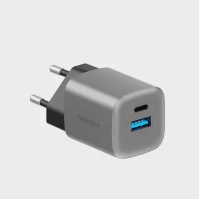 ENERGEA AMPCHARGE GAN20 - 1C1A PD/QC3.0 WALL CHARGER - 20W (EU)