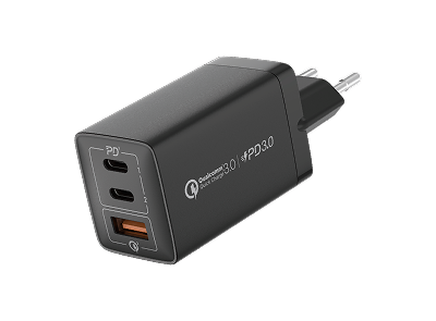 Momax OnePlug 67w - 3-Port GAN Adapter Black