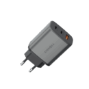 ENERGEA AMPCHARGE GAN65 2C1A PD/PPS/QC3.0 WALL CHARGER - 65W (EU) - GUNMETAL