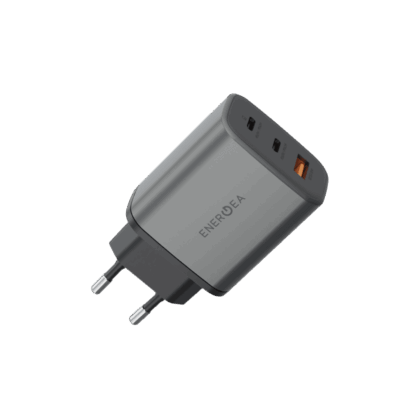 ENERGEA AMPCHARGE GAN65 2C1A PD/PPS/QC3.0 WALL CHARGER - 65W (EU) - GUNMETAL