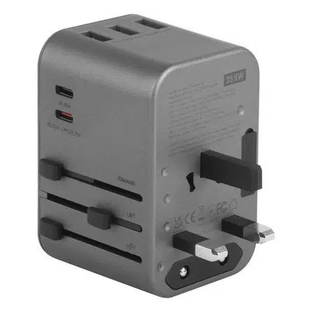 ENERGEA TRAVELWORLD ADAPTER 35 3A2C 35.5W - GUNMETAL - Image 3