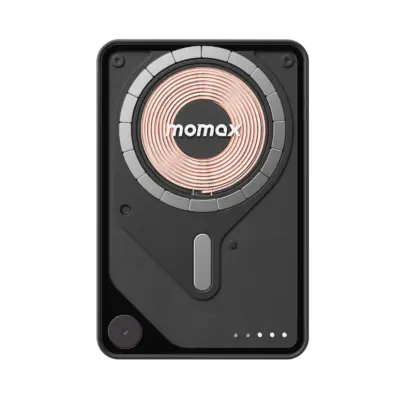 Momax 1-Power X Pro Magnetic Wireless Battery Pack (10000mAh) with Stand and Built-in USB-C Cable