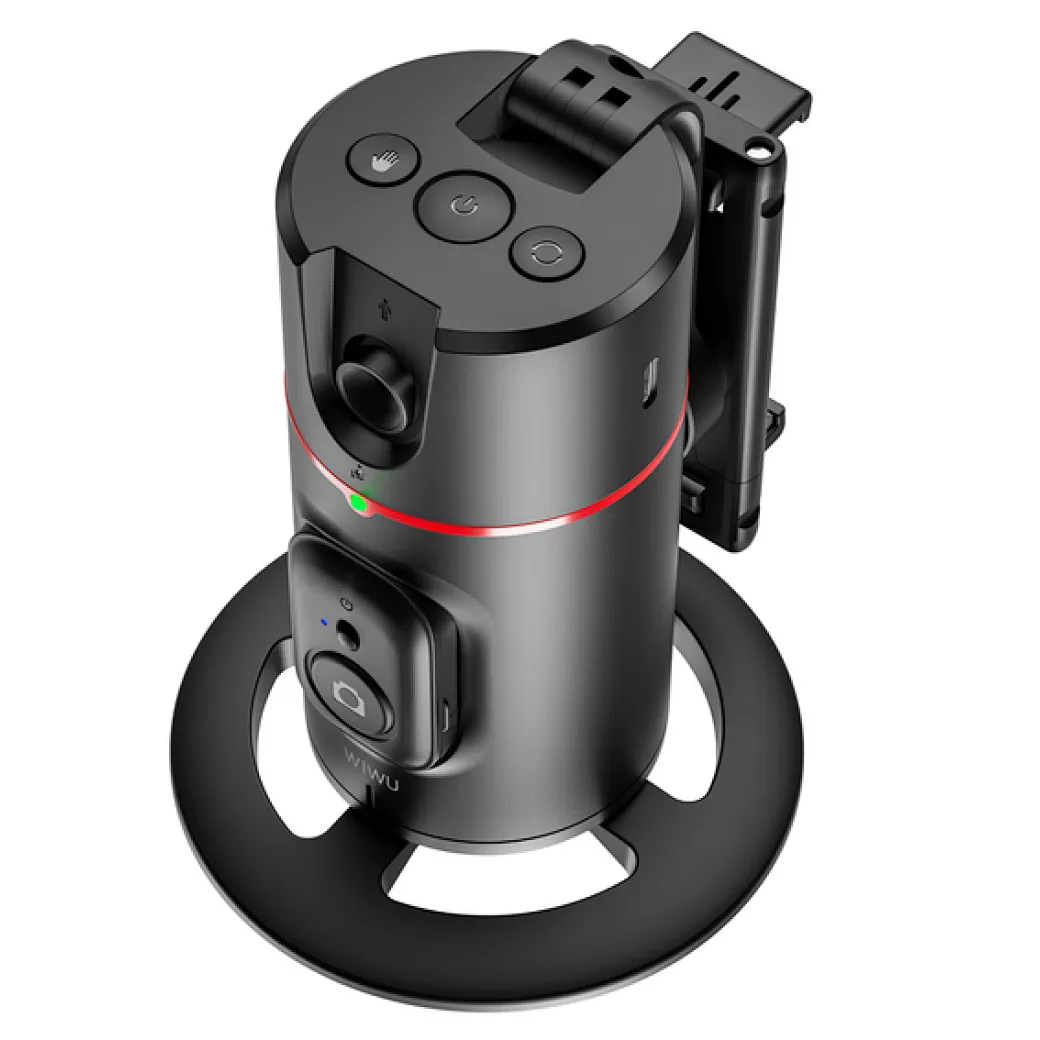 WiWU Auto Tracking Mobile Gimbal Tripod Black - Image 3