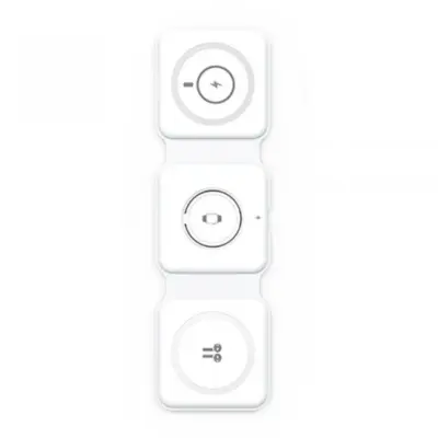 WIWU M6 Power Air Foldable 3 BY 1 Wireless Charger 15W White